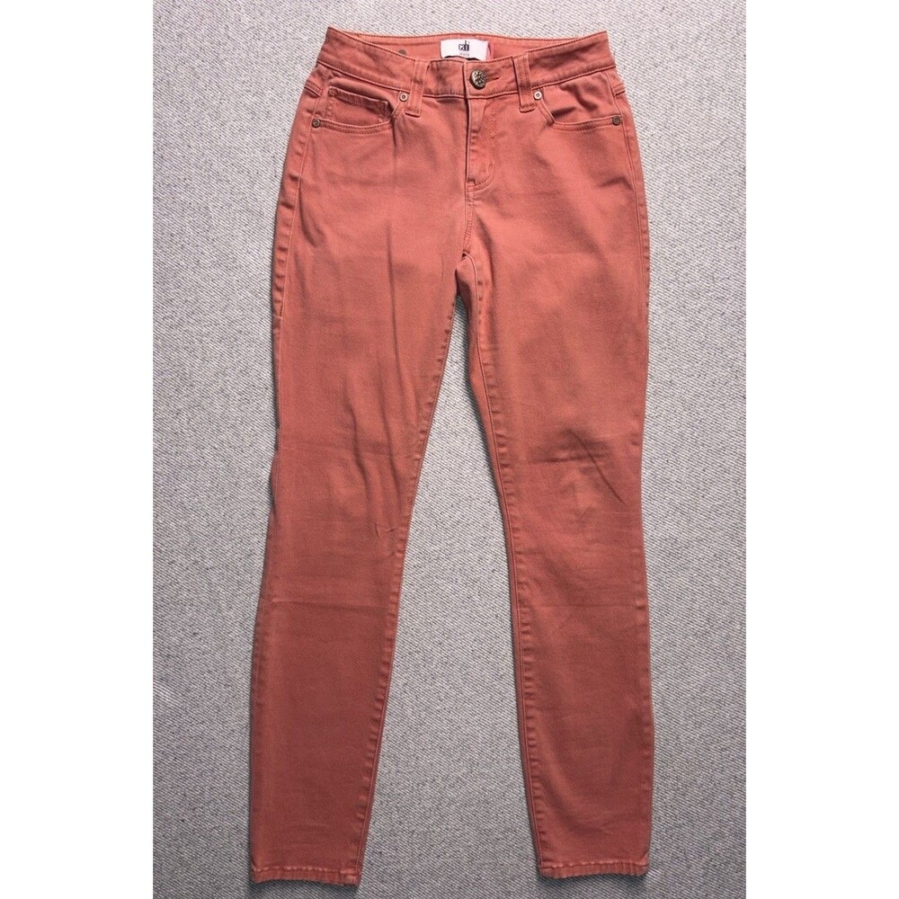 cabi Curvy Skinny Jeans - Size 2 - Color Brick Dust